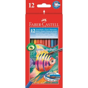 Akvarellblyanter sett Faber-Castell Redline - 12 blyanter