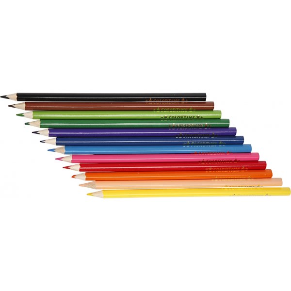 Colortime Färgblyerts - mixade färger - 12 st Colortime Färgblyerts - mixade färger - 12 st