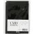 Kort och kuvert - svart - glitter - 11,5 x 16,5 cm - 4 set