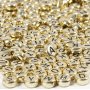 Bokstavsprlor - guld - 7 mm - ca 200 st