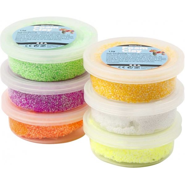 Foam Clay® - vårfärger 6 x 14 g Foam Clay® - vårfärger 6 x 14 g