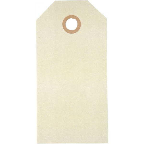 Manillamärken - cream - 5 x 10 cm - 1000 st Manillamärken - cream - 5 x 10 cm - 1000 st
