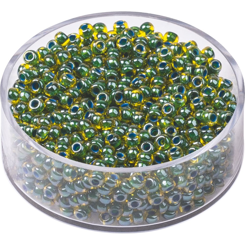 Boheme rocailleperler 2,5 mm 17 g - Limegrøn - Blandinger af rocaillesperler, Rocaillesperler, Håndværk