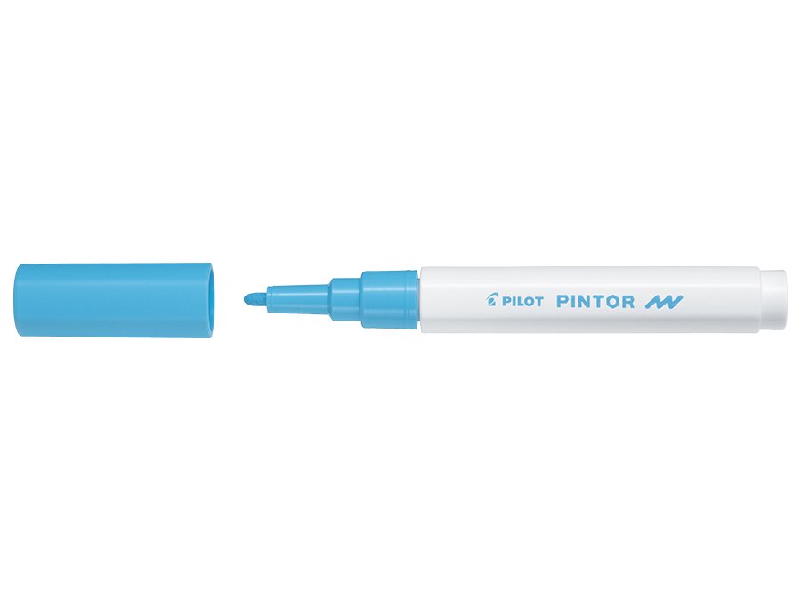Fiber Pen Pilot Pintor - (Fin) - Pastelblå - Fiberpenne, Penne, Penne, kridt & tusch