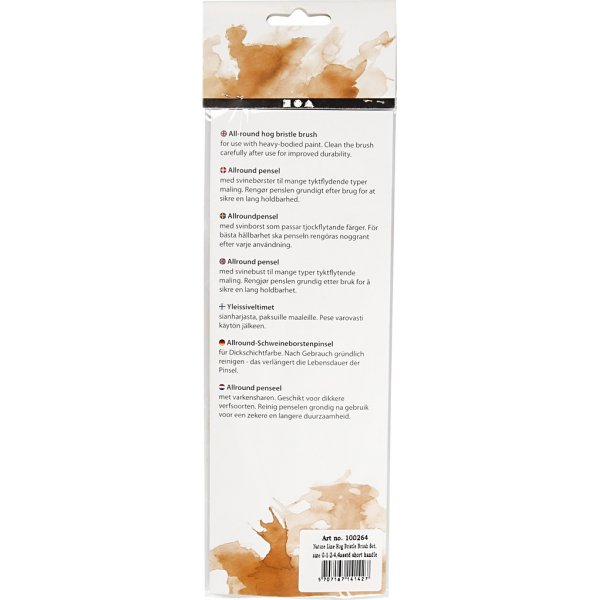 Natur Line Penslar - nr. 00+1+2+4 - platta - 4 st Natur Line Penslar - nr. 00+1+2+4 - platta - 4 st