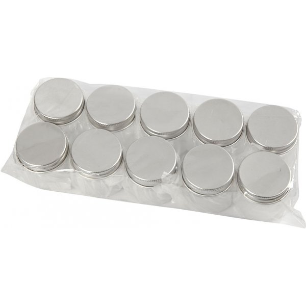 Plastburk med lock - 50 ml - 10 st Plastburk med lock - 50 ml - 10 st