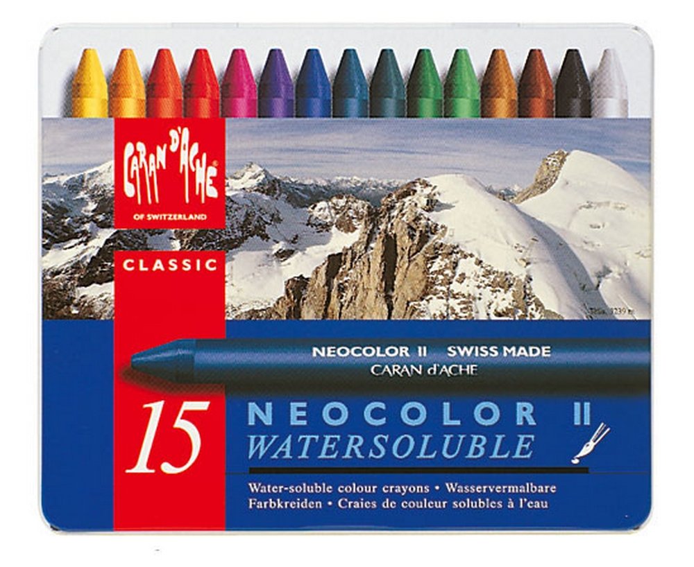 Vokskridt Caran d Ache NeoColor II - 15 Kridt - Vokskridt, Kridt, Penne, kridt & tusch