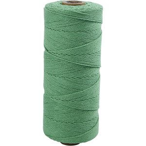 Makramésnor tynd 1 mm 315 m lysegrøn Makramésnor tynd 1 mm 315 m lysegrøn