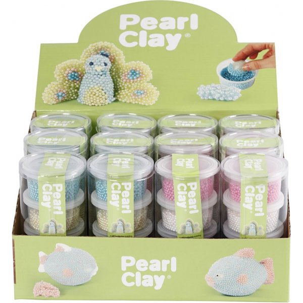 Pearl Clay® - mixade färger - 12 st Pearl Clay® - mixade färger - 12 st