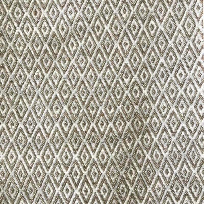 Goose Eye Jacquard - Beige - Møbelstoffer, Stof
