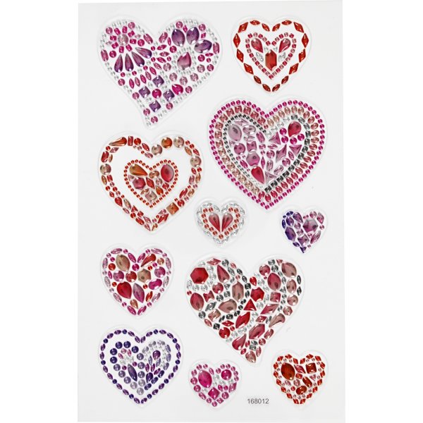 Diamond stickers - hjärtan Diamond stickers - hjärtan