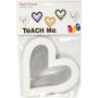 TeACH Me Heart rammer - hvit - 16 stk