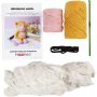 DIY-s�t amigurumi pindsvin lyser�d og varm gul - 1 pakke.