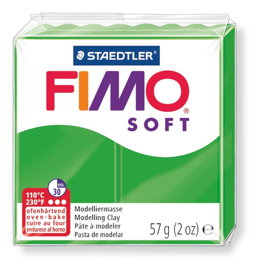 Modellervoks Fimo Soft 57 g - Grøn - Fimolera, Modellere, Hobbyartikler til børn, Hobbymateriale, Håndværk