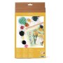 Broderikit med fj�rilsdesign i canvas