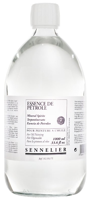 Oliemedium Sennelier 1 Liter - Mineral spirits - Medium til oliemaling, Malermedium, Fernis og kunstner medier til kunstmaling