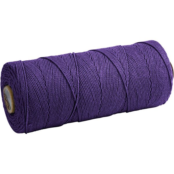 Makramésnor 1 mm 315 m Lilla - 220 g Makramésnor 1 mm 315 m Lilla - 220 g