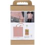 Broderikit med stofpose Blød pink - DIY-sæt Broderikit med stofpose Blød pink - DIY-sæt