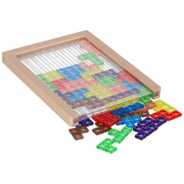 Logikspel stående blockpussel 24 x 18 cm - 42 delar Logikspel stående blockpussel 24 x 18 cm - 42 delar