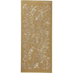 Klisterm�rkeark 10x23 cm Guld - 1 ark