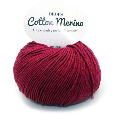 DROPS Bomuld Merino Uni Colour garn - 50 g - Natur (01)