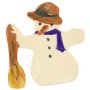 Julfigurer i tr� att h�nga - 12 st
