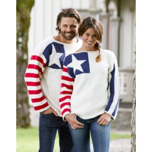 Strikkemnster - Amerikansk genser