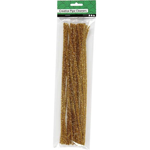 Piprensare - guld - glitter - 24 st Piprensare - guld - glitter - 24 st