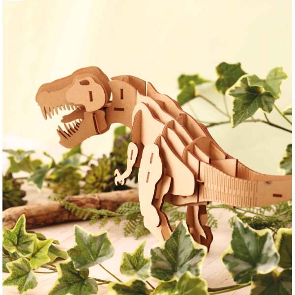 3D-pussel i tr� - Tyrannosaurus, 49 delar