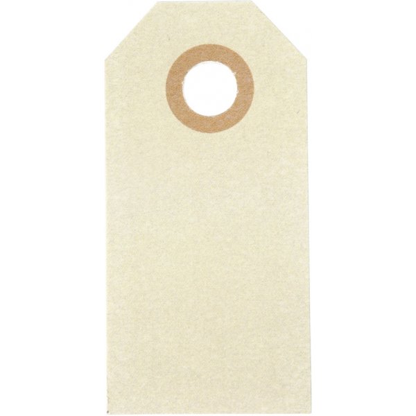 Manillamärken - cream - 3 x 6 cm - 1000 st Manillamärken - cream - 3 x 6 cm - 1000 st