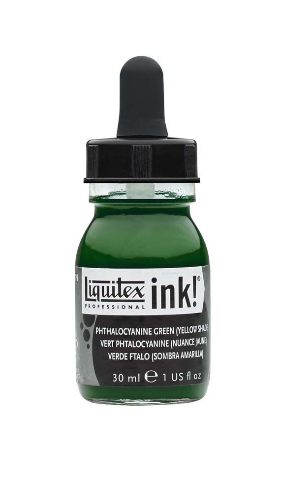 Akrylblæk Liquitex 30 ml - 319 Phthalocyanine green (ys) - Tusch & Blæk, Kunstnerfarver