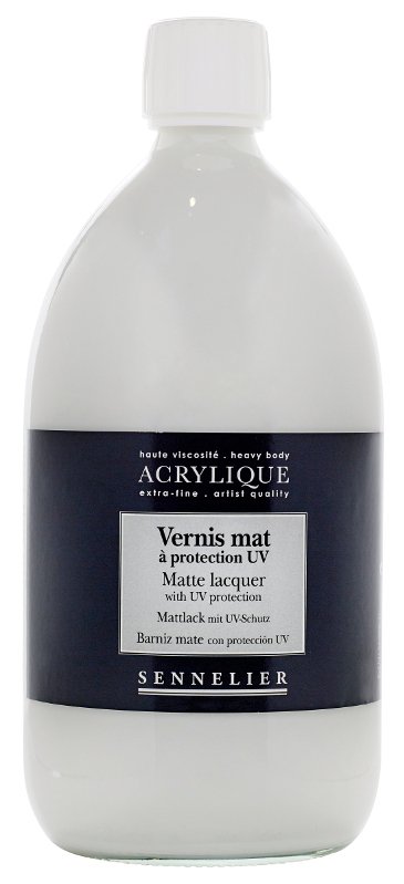 Fernissa Sennelier 1 liter - Akryl Matte lacquer - Akrylmedier, Malermedium, Fernis og kunstner medier til kunstmaling