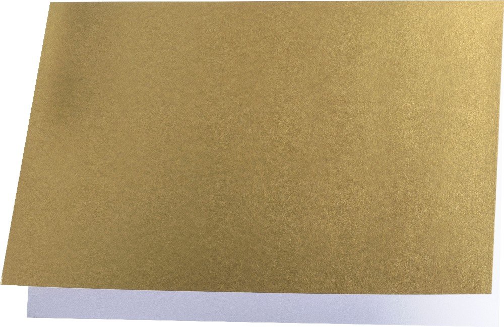 Papperix A6 Kort Dobbelt liggende - 5-pak - Guld - 105x148 mm (A6), Kort, Kort & kuvert, Scrapbooking, Håndværk