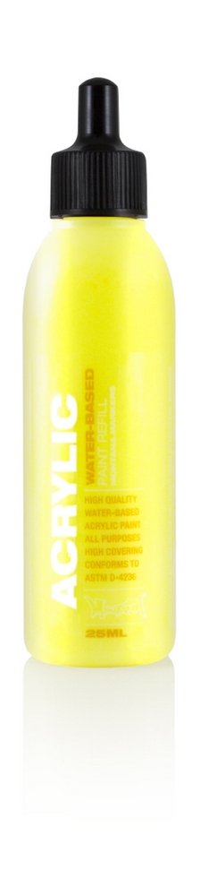 Montana Akryl Refill - 25 ml Fl Fiash Yellow - Montana Markers, Markers, Penne, Penne, kridt & tusch