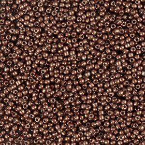 Rocaillepärlor matt frozen koppar 1,7 mm nr. 15/0 25 g Rocaillepärlor matt frozen koppar 1,7 mm nr. 15/0 25 g