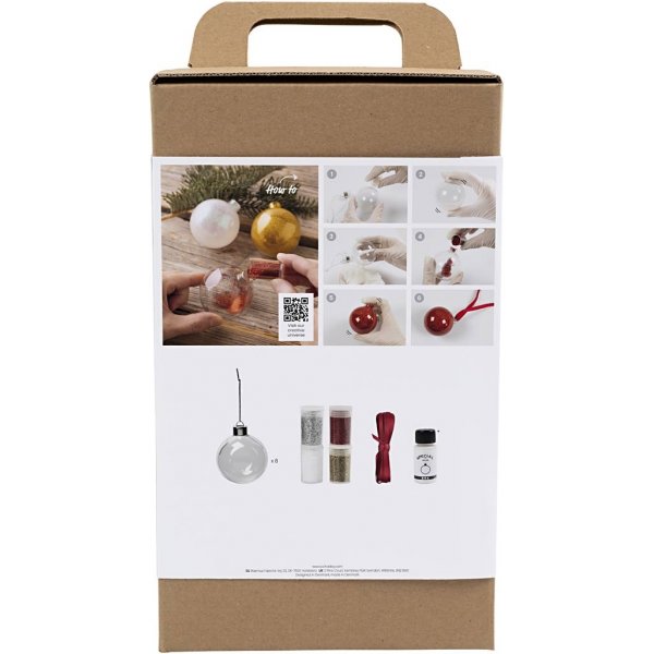 DIY Kit Julgranskulor - Glitter DIY Kit Julgranskulor - Glitter