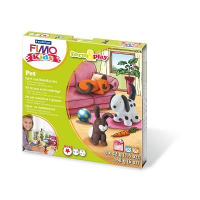 Modellsett Fimo Kids Form&Play - Kjledyr