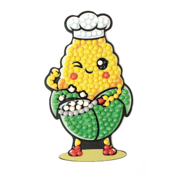 Diamond painting magneter f�r barn - Yummy, 5 st