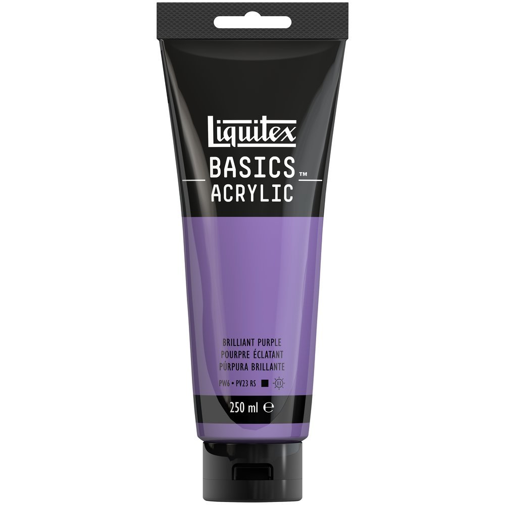 Akrylfärg - Liquitex Basics - 250ml - Brilliant Purple - Akrylfärger, Konstnärsfärger