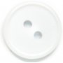 Knapp Rund 2-h�l 15 mm 6st - Vit