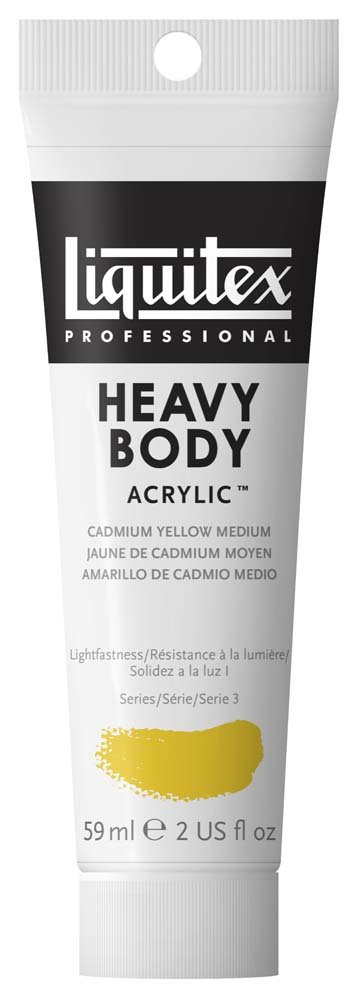 Akrylfärg Heavy Body Liquitex 59 ml - 161 Cadmium yellow medium - Akrylfärger, Konstnärsfärger