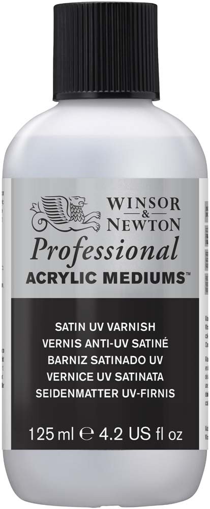 Akrylmedium W&N Professional - UV-lak Satin - 125 ml - Akrylmedier, Malermedium, Fernis og kunstner medier til kunstmaling