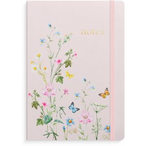 Notesbog Deluxe A5 pink eng linjeret Notesbog Deluxe A5 pink eng linjeret