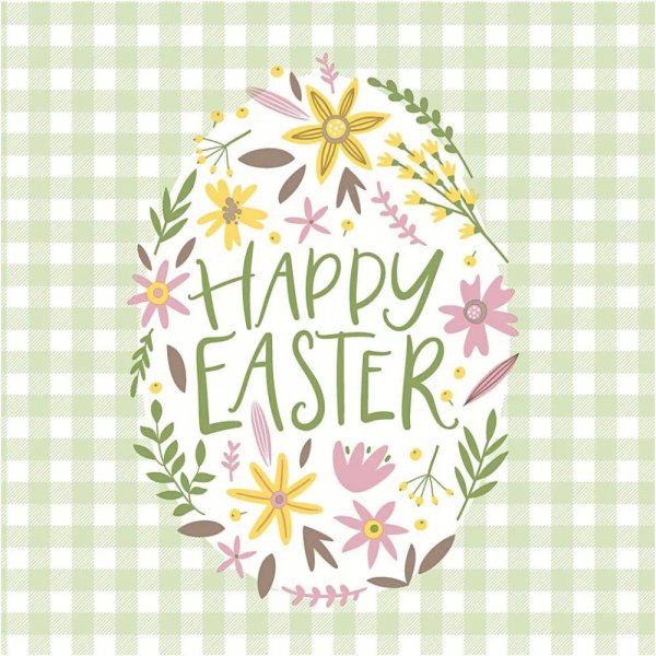 Servetter - Happy Easter - stl. 33x33 cm - 20 st.