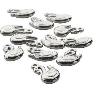 Berlocker Svan 18x20 mm ca 65 st 50 g - 1 påse Berlocker Svan 18x20 mm ca 65 st 50 g - 1 påse