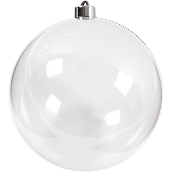 Dekorationskula tvådelad 15,6 cm Transparent - 1 st Dekorationskula tvådelad 15,6 cm Transparent - 1 st