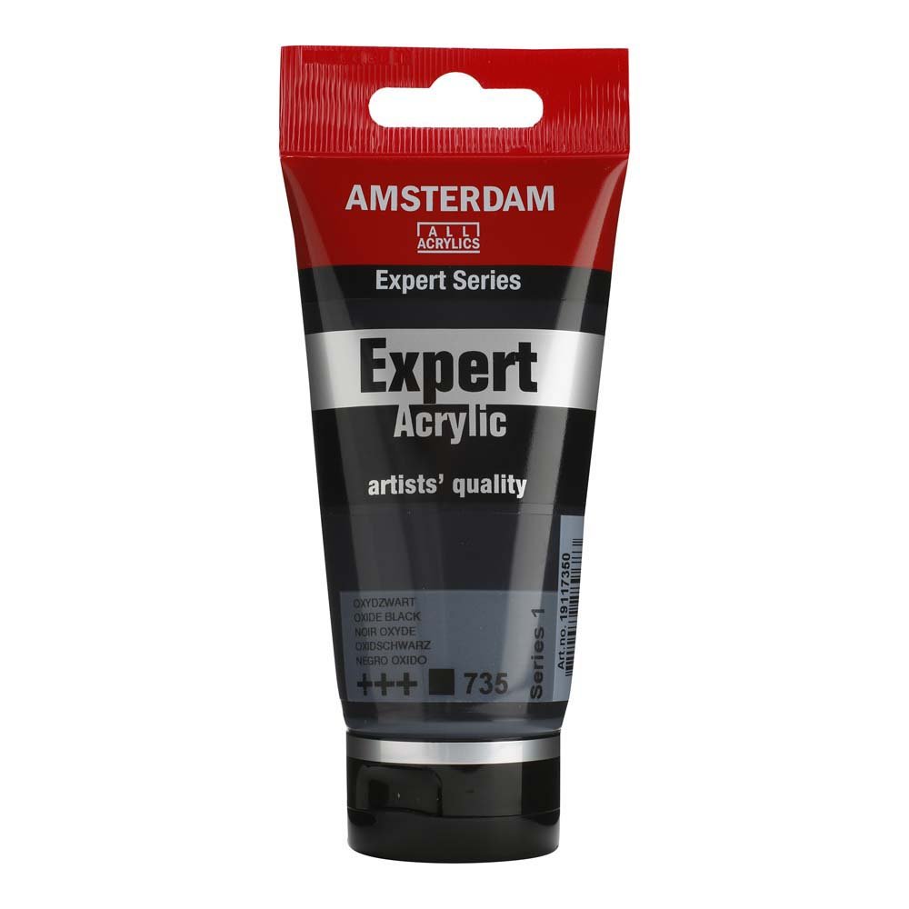 Amsterdam Acrylic Expert - 75 ml - Oxid Sort - Akrylfarver, Kunstnerfarver