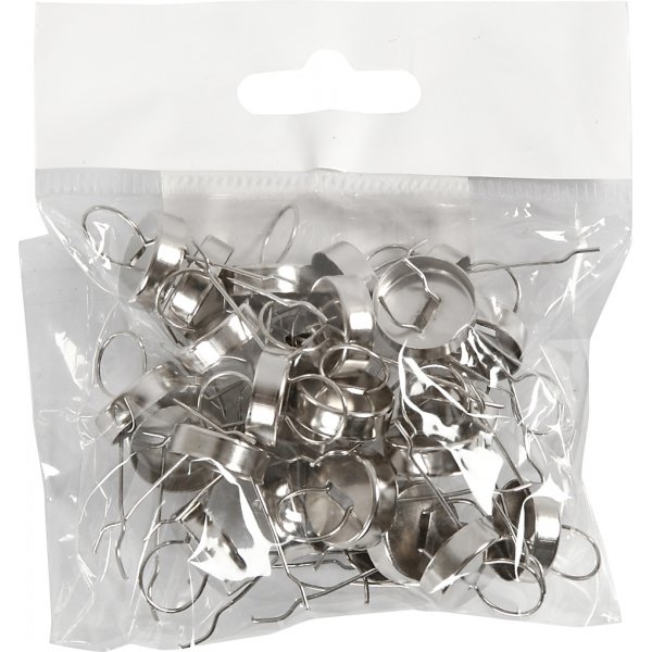Upphängningskrokar - silver - 25 st Upphängningskrokar - silver - 25 st