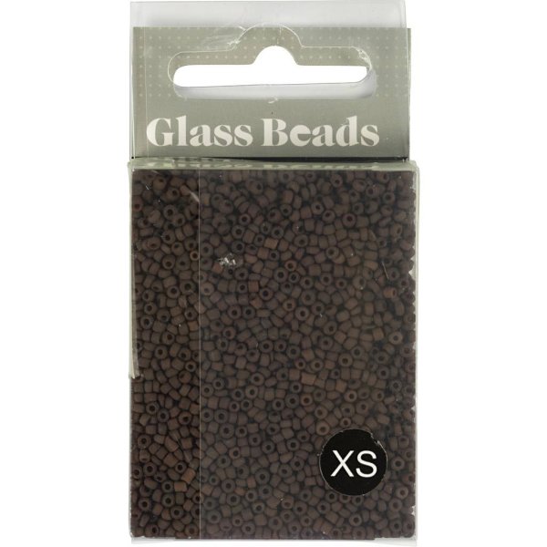 Rocaillepärlor matt frozen 1,7 mm Röd 25 g Rocaillepärlor matt frozen 1,7 mm Röd 25 g