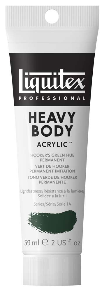 Akrylfärg Heavy Body Liquitex 59 ml - 224 Hooker’s green hue - Akrylfärger, Konstnärsfärger